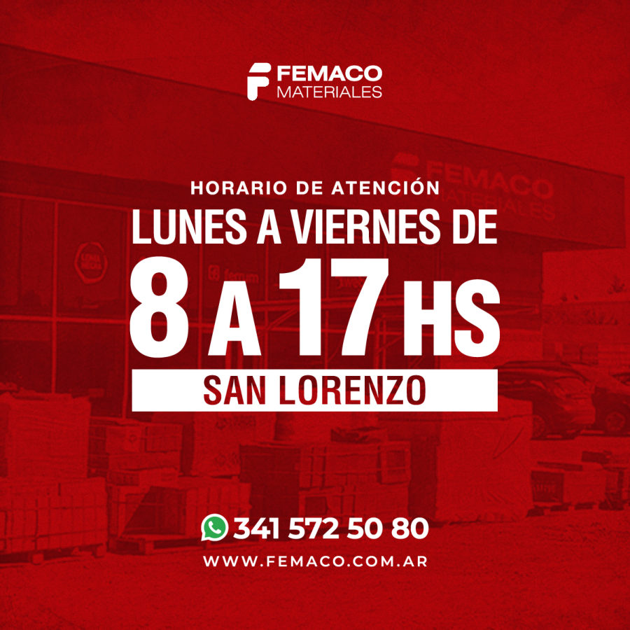 Horario de atención Femaco San Lorenzo