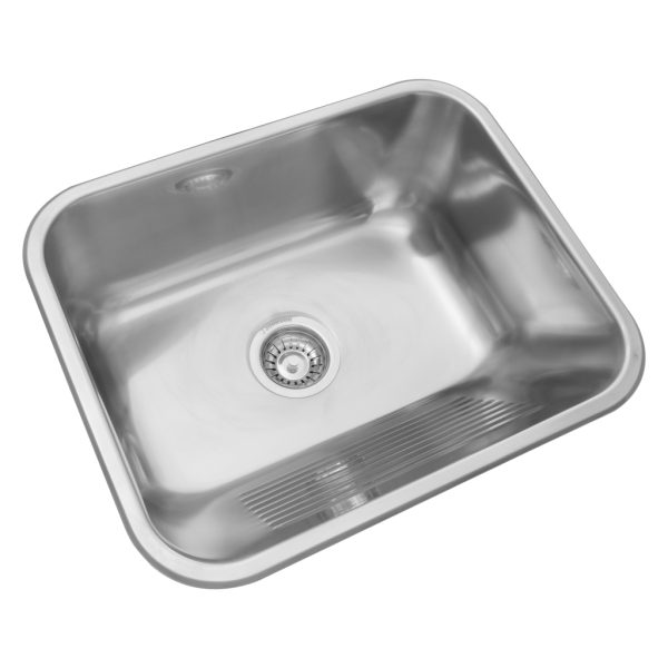 Bacha Simple L50 Gris  - Johnson 304 Acero Inoxidable